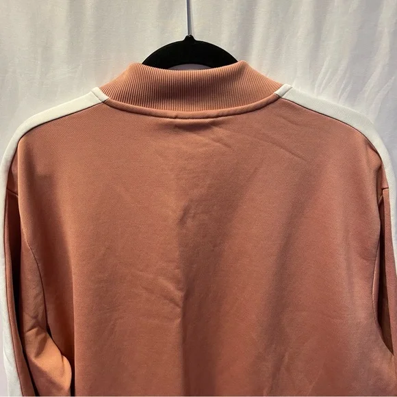 Puma Mens Pink/White Track Jacket XXL Long Sleeve Pocket Zip Athletic Sporty - Picture 11 of 14